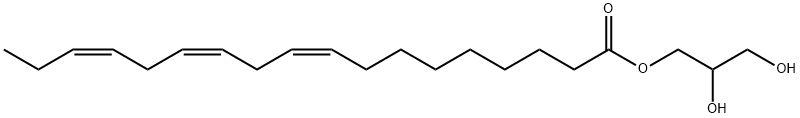 2,3-dihydroxypropyl (9Z,12Z,15Z)-9,12,15-octadecatrienoate Struktur