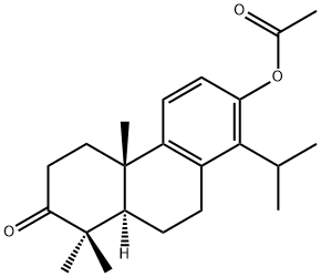 Acetic acid 14-isopropyl-3-oxopodocarpa-8,11,13-trien-13-yl ester,18468-20-7,结构式