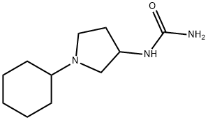 (1-Cyclohexyl-3-pyrrolidinyl)urea,18471-33-5,结构式