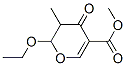 2H-Pyran-5-carboxylicacid,2-ethoxy-3,4-dihydro-3-methyl-4-oxo-,methylester(9CI) 化学構造式