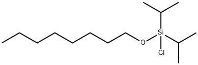 Silane, chlorobis(1-Methylethyl)(octyloxy)- Structure