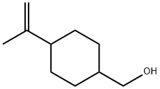 4-イソプロペニルシクロヘキサン-1-メタノール 化学構造式