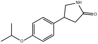 4-(4-异丙氧芬基)吡咯烷-2-酮, 184828-11-3, 结构式