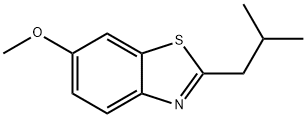 Benzothiazole, 6-methoxy-2-(2-methylpropyl)- (9CI) Structure