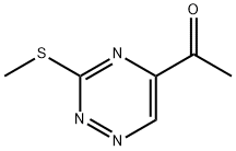 Ethanone, 1-[3-(methylthio)-1,2,4-triazin-5-yl]- (9CI) Structure