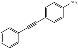 4-(苯乙炔基)苯胺, 1849-25-8, 结构式
