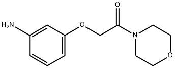 [3-(2-モルホリン-4-イル-2-オキソエトキシ)フェニル]アミン 化学構造式