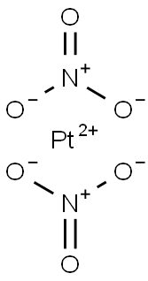 ビス硝酸白金(II) 化学構造式