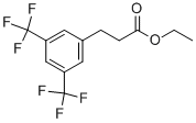 3-(3,5-BIS-TRIFLUOROMETHYL-PHENYL)-PROPIONIC ACID ETHYL ESTER Struktur