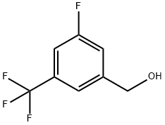 3フルオロ5(トリフルオロメチル)ベンジルアルコール 化学構造式