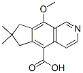 7,8-ジヒドロ-9-メトキシ-7,7-ジメチル-6H-シクロペンタ[g]イソキノリン-5-カルボン酸 化学構造式