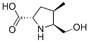 L-Proline, 5-(hydroxymethyl)-4-methyl-, (4R,5S)- (9CI) Struktur