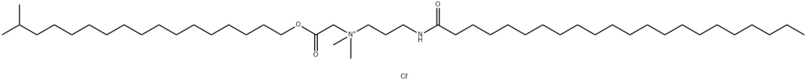 异硬脂醇山嵛酰胺丙基甜菜碱酯氯化物, 185022-44-0, 结构式