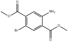 1,4-二甲基2-氨基-5-溴苯-1,4-二羧酸酯, 185051-42-7, 结构式