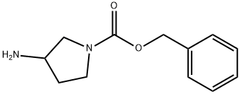 3-アミノピロリジン-1-カルボン酸ベンジル 化学構造式