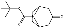 N-叔丁氧羰基-去甲托品酮 结构式