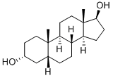 5β-アンドロスタン-3α,17β-ジオール 化学構造式