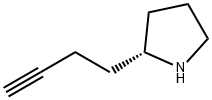 Pyrrolidine, 2-(3-butynyl)-, (R)- (9CI) Structure