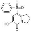 8-BENZENESULFONYL-6-HYDROXY-2,3-DIHYDRO-1H-INDOLIZIN-5-ONE Struktur