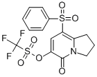 8-BENZENESULFONYL-5-OXO-1,2,3,5-TETRAHYDROINDOLIZIN-6-YL TRIFLUOROMETHANESULFONATE Structure