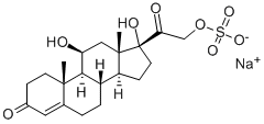 hydrocortisone 21-(sodium sulphate) ,1852-36-4,结构式