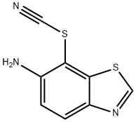 Thiocyanic acid, 6-amino-7-benzothiazolyl ester (8CI,9CI) Structure