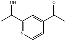 Ethanone, 1-[2-(1-hydroxyethyl)-4-pyridinyl]- (9CI) Struktur