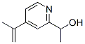2-Pyridinemethanol, alpha-methyl-4-(1-methylethenyl)- (9CI) Structure