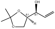 (3R,4S)-4,5-ISOPROPYLIDENE PENT-2-EN-3-OL Struktur
