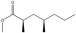 [2R,4R,(-)]-2,4-Dimethylheptanoic acid methyl ester,18524-86-2,结构式