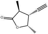 2(3H)-Furanone, 4-ethynyldihydro-3,5-dimethyl-, [3S-(3alpha,4beta,5beta)]- (9CI) 结构式