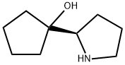 Cyclopentanol, 1-(2-pyrrolidinyl)-, (R)- (9CI) 结构式
