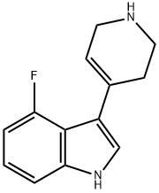 4-氟-3-(1,2,3,6-四氢-4-吡啶基)-1H-吲哚,185255-80-5,结构式