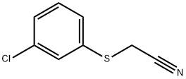 [(3-Chlorophenyl)thio]acetonitrile 化学構造式