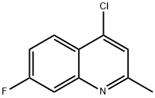 4-CHLORO-7-FLUORO-2-METHYLQUINOLINE Struktur