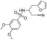 Benzenesulfonamide, 3,4-dimethoxy-N-(2-cyanoethyl)-N-tetrahydrofurfury l- Structure