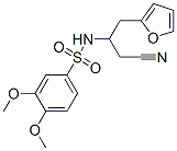 Benzenesulfonamide, 3,4-dimethoxy-N-(2-cyanoethyl)-N-tetrahydrofurfury l-,185299-49-4,结构式