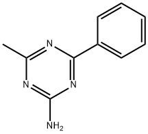 2-アミノ-4-メチル-6-フェニル-1,3,5-トリアジン 化学構造式