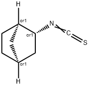 rel-[(1S*,1β*,4β*)-ビシクロ[2.2.1]ヘプタン-2β*-イル]イソチオシアナート 化学構造式