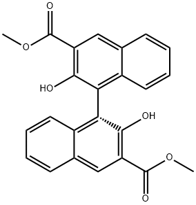 (R)-(+)-2,2`-二羟基-1,1`-联萘-3,3`-二羧酸二甲酯, 18531-91-4, 结构式