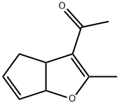 Ethanone, 1-(3a,6a-dihydro-2-methyl-4H-cyclopenta[b]furan-3-yl)- (9CI) Structure