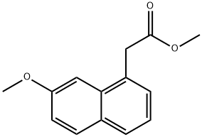 1-Naphthaleneacetic acid, 7-Methoxy-, Methyl ester 结构式