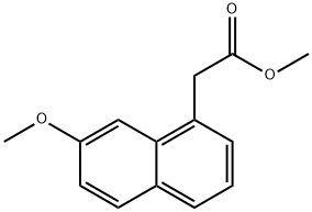 (7-メトキシ-1-ナフチル)酢酸メチル 化学構造式