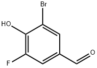 3-broMo-5-fluoro-4-hydroxybenzaldehyde Struktur