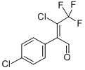 3-CHLORO-2-(4-CHLOROPHENYL)-4,4,4-TRIFLUOROBUT-2-ENAL 98 结构式