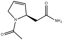 1H-Pyrrole-2-acetamide, 1-acetyl-2,5-dihydro-, (R)- (9CI) 结构式