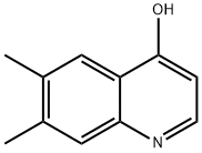 6,7-DIMETHYL-4-HYDROXYQUINOLINE, 185437-33-6, 结构式