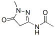 Acetamide,  N-(4,5-dihydro-1-methyl-5-oxo-1H-pyrazol-3-yl)- Structure