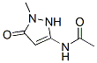 Acetamide,  N-(2,5-dihydro-1-methyl-5-oxo-1H-pyrazol-3-yl)- Struktur