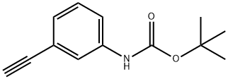 (3-炔基苯基)氨基甲酸叔丁酯 结构式